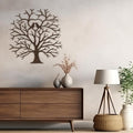 SIGNLEADER Metal Wall Art Decor Heart-Shaped Tree of Love Abstract Wall Sculpture Hangings Home Decoration for Living Room, Bedroom, Bathroom, Kitchen, Outdoor - 36" Bronze