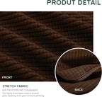 Hokway 2 Piece Couch Cushion Slipcovers Stretch Reversible Cushion Replacement Slipcovers Sofa Cushion Covers(Chocolate, 2)