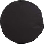 Howard Elliott Tall Round Pouf Ottoman Foot Rest With Cover, Round Stuffed Filled Foot Stool, Fluffy Comfortable Soft Seating for Living Room & Bedroom, 22 x 22 x 18 Inch, Bella Sand