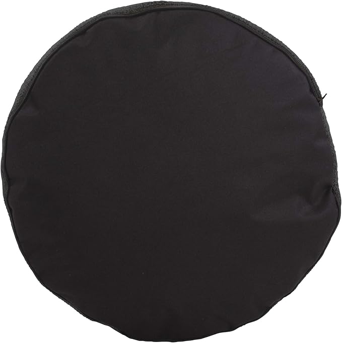 Howard Elliott Tall Round Pouf Ottoman Foot Rest With Cover, Round Stuffed Filled Foot Stool, Fluffy Comfortable Soft Seating for Living Room & Bedroom, 22 x 22 x 18 Inch, Bella Sand