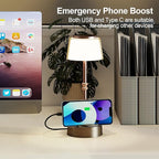 LED Cordless Lamp, 5 Colors Stepless Dimming Table Lamp, 4400mAh Rechargeable Battery with USB Charging Port, Portable Touch Bedside Light for Patio, Restaurant, Dining(2, Antique Brass)