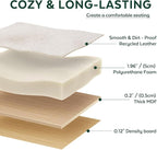 17.7" Ottoman with Storage, Square Storage Ottoman for Dorm, Velvet Ottomans with Legs for Living Room, Bedroom, White
