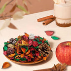 STRN Potpourri Bowl Filler – Cinnamon & Apple Scented Dried Flower Bags, Bowl Vase Filler, Decorative Potpourri for Vase or Bathroom – Long-Lasting Fresh Aroma Gift for Home Decor