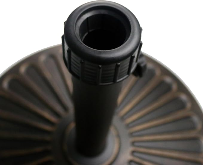 Sunnyglade 18" 26.5-lbs Outdoor Living Heavy Duty Round Antiqued Patio Umbrella Base (26.5LB)