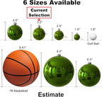 Lime Green 3.2" Large Christmas Balls - Christmas Tree Decoration Ornaments Shatterproof Hanging Balls for Birthday Halloween Holiday Wedding Decorations Set of 18pcs