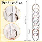 3 Pcs Headband Holder Organizer for Girl Headpiece Hanger Organizer White Hair Hoop Display Hair Accessories Organizers Bedroom College Dorm Decor Vertical Hanging Hairband Storage for Girls Women