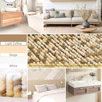 Yimobra Luxury Bathroom Rugs, 47x24, Extra Soft Chenille Mats for Bathroom Non Slip, Fluffy Long Matts for Tub, Plush Shaggy Carpet Runner, Water Absorbent, Machine Washable, Beige & Light Coffee