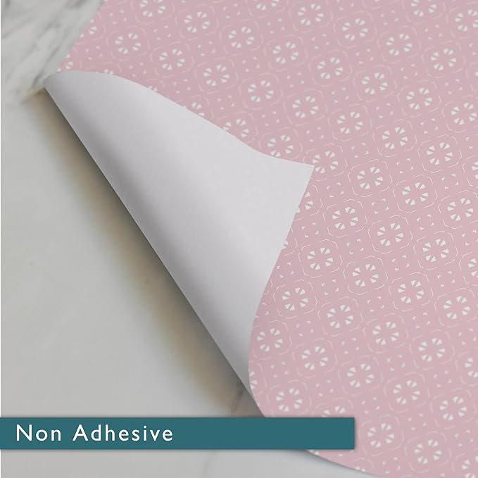 The Master Herbalist Fragrant Scented Drawer Liners in a Geometric Print (Folded) | Natural | Pack of 5 Sheets | Contains Essential Oils | Made in The UK (Helebore Pink | Neroli & Bergamot, Folded)