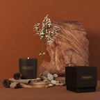 Benevolence LA Oud Wood Christmas Scented Candles | Soy Candles, Black Candle for Home | Holiday Candle Gifts for Women and Men | Home Fragrance | Aromatherapy | 8oz, 45 Hour Burn
