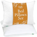 Fern and Willow Premium King Size Bed Pillows - Set of 2, 36"x20" - Luxurious Ultra-Soft Cooling Pillow - Hotel Quality, Down Alternative Fill, Medium Firm Support for Side, Back & Stomach Sleepers