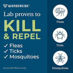 Wondercide - Flea, Tick & Mosquito Spray for Dogs, Cats, and Home - Flea and Tick Killer, Control, Prevention, Treatment - with Natural Essential Oils - Pet and Family Safe - Cedarwood 32 oz