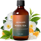 Aromadd White Tea Diffuser Oil Inspired by Luxury Hotel Scent, Essential Oils for Waterless Diffuser, White Tea & Bergamot, Long-Lasting & Natural Home Fragrance - 6.76 fl oz (200 mL)