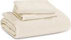 Bedsure Oat Milk Duvet Cover Queen Size - 3 Pieces Prewashed Cotton-Like Extra Soft Bedding Set, Includes 1 Duvet Cover 90x90 Inches with Zipper Closure & 2 Pillow Shams, Comforter Not Included