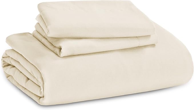 Bedsure Oat Milk California King Duvet Cover - Prewashed Cotton-Like Polyester Extra Soft Bedding Set, Includes 1 Cal King Duvet Cover 104x98 Inches with Zipper Closure & 2 Pillow Shams, No Comforter
