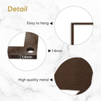 SIGNLEADER Metal Wall Art Decor Abstract Shapes Minimalist Modern Abstract Wall Sculpture Hangings Home Decoration for Living Room, Bedroom, Bathroom, Kitchen, Outdoor - 18" Bronze