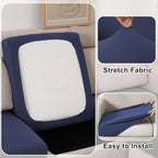 100% Waterproof Couch Cushion Covers, Replacement Sofa Cushion Covers, Stretch Individual Sofa Seat Cushion Slipcovers Furniture Protector for Kids Pets