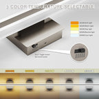 31.5 Inch Dimmable Bathroom Vanity Lights Over Mirror 5 Color Temperature Vanity Lighting Fixtures for Bath Brushed Nickel Bathroom Light fixtures Bar 5CCT