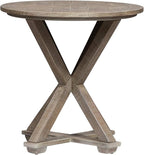 Liberty Furniture Industries Parkland Falls Round End Table, W24 x D24 x H24, Light Brown