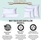 Pillowflex Premium Polyester Throw Pillow Insert - 26x26 - Ultra Soft Square Throw Pillow, Couch Sham, Lumbar, Back, Sofa - Machine Washable - Decorative Accent Form - 1 Soft Pillow