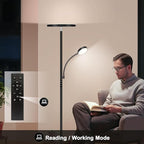 Floor Lamp-42W/4200LM Super Bright Floor Lamp,Dimmable 2-in-1 LED Floor Lamp for Bedroom,Torchiere Floor Lamps with Remote & Touch Control,69" Tall Standing Lamp for Living Room,Office,Reading