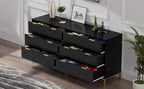 Anmytek Black Dresser for Bedroom, 3 Drawer Dresser with Spacious Storage Modern Wood Chest of Drawers for Bedroom Living Room Chest of Drawers for Hallway H0073