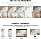 NEWCOSPLAY Super Soft Twin Blanket Ivory Premium Silky Flannel Fleece Leaves Pattern Lightweight Bed Blanket All Season Use (Ivory, Twin(60"x80"))