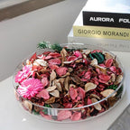 Qingbei Rina Valentines Potpourri Bags,Pink Bowl Filler,Rose Scented Spring Decorative Potpourri Dried Flowers,Home Fragrance Sachet,Vase Fillers(8.4 oz)
