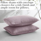 Southshore Fine Living, Inc. Oversized King Quilt Set, Lavender Quilt Bedspread King/California with 2 Matching Pillow Shams, Machine Washable Bedding, Soft & Cozy Coverlet, Lavender