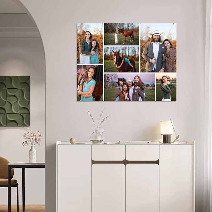 YXIMOX Custom 11" x 14" Art Print on Premium Canvas, Personalized with Your Image or Design, Large Wall Decor for Living Room, Office, Bedroom, Custom Canvas Artwork(11"x14",Unframe)