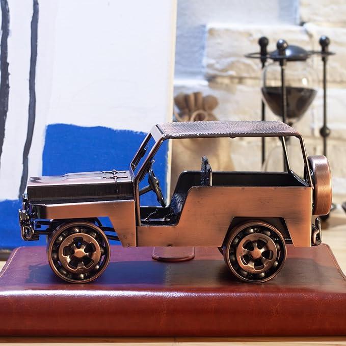 Unique Classic Car Gifts for Men, Cool Birthday Gift Ideas, Vintage Car Decor for Home, Office, Man Cave, Garage, Hand-Welded Metal Model Car Ornaments