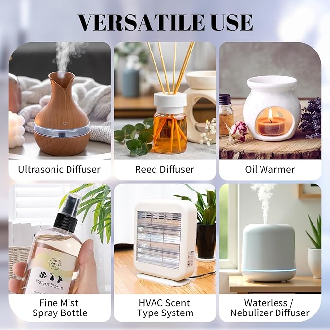 Luxury Hotel Fragrance Essential Oil 8.5oz & Floral Reed Diffuser Refill | Home & Car Aroma Air Freshener Scent | for Diffusers, Humidifier, Room Spray & Aromatherapy | Waterless Refills & Candle Oils