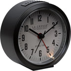 La Crosse Technology 617-710B-INT 4-Inch Round Black Atomic Analog Alarm Clock