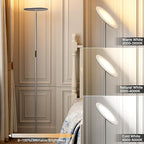 LED Floor Lamp with Remote, Touch Control, Fully Dimmable, Adjustable Brightness, 69 in, Deep Grey