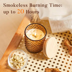 Jasmine Candle for Home Scented, Natural Soy Candle for Women with 20H Burn Time Non-Toxic Aroma, 4.2oz Long Lasting Smokeless Aromatherapy Jar Candle Gift for Wedding, Birthday, Party