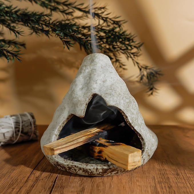 Pure White Zongzi Palo Santo Holder – Elegant Sage Cone Incense Dish for Zen Meditation & Energy Cleansing – Ideal for Aromatherapy, Stress Relief, and Mindfulness Decor Gifts.