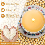 Scented Candles Gift Set, 10 Pack Candles for Home Scented, 250 Hour Long Lasting Soy Candle with Two Coasters, Gifts for Women, Aromatherapy Candle for Stress Relief, Relaxation, Bath, Yoga