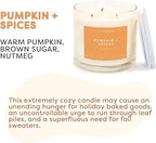Calyan Wax Co. Pumpkin & Spices 3 Wick Scented Candle - 43 Hour Burn - Luxury 3 Wick Soy Candles - Non Toxic Soy Wax Candles - Long Lasting Large Glass Jar Candle for Home - 14.9oz