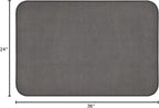 House, Home and More Skid-Resistant Carpet Indoor Area Rug Floor Mat - Gray - 2 Ft X 3 Ft - Non Slip Rubber Backing, Stain Resistant, Dog Friendly, Living Room Bedroom Kitchen Entryway