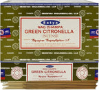 Green Citronella Incense Sticks and Incense Stick Holder Bundle Insence Insense Satya Incense