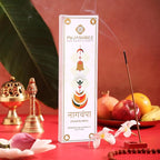 Pujashree Bambooless Agarbatti Incense Sticks 40 pcs 8 Inches | 100% Natural Charcoal Free Agarbatti Sticks | Long Lasting Burn | Woody Aroma | Neelgandha Fragrance (Nagchampa)