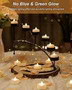 BEICHI Flameless Candles, 12/24/50/100/150 Pack Tea Lights Battery Operated, No Flickering Votive Candles LED Tea Lights for Halloween Christmas Wedding Home (50 Pack, Warm White)