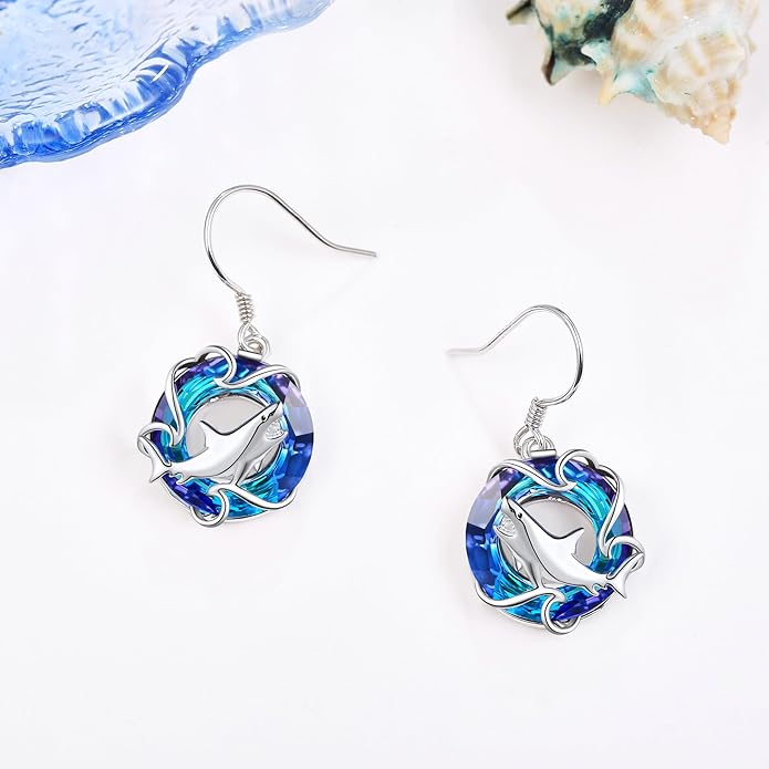 URONE 925 Sterling Silver Earrings Hook Dangle Earrings Jewelry Gifts for Women