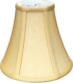 Royal Designs, Inc. BSO-704RC-7AGL True Bell Basic Lamp Shade with Round Clip, 3.75 x 7 x 6.75, Antique Gold