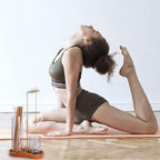 Incense Holder for Sticks,Glass Cups Doesn't Fall Over with Adhesive-Backed Hook and Loop Fastener,2 in-1 Incense Sticks Holder for Meditation, Yoga, Spa,Decor (Dark Wood Base)