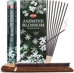 Jasmine Blossom Incense Sticks and Incense Stick Holder Bundle Insence Insense Hem Incense Sticks