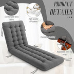 Long Floor Cushion Large Floor Cushion with Brushed Cotton 74.8 x 27.5 x 3.15 in Jumbo Lounger Pillow for Outdoor Indoor Bay Window Meditation Yoga Reading Sleeping (1 Pc,Dark Gray)