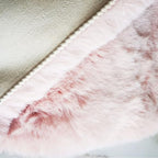Ghouse Pink Faux Rabbit Fur Rug 6x9 Machine Washable Area Rugs for Bedroom Fluffy Rugs for Living Room No-Shedding Carpet Sheepskin Rug