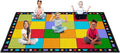 Booooom Jackson Classroom Rug Large Colorful Classroom Carpet with Non-Slip Backing, 9 x 12 ft Children's Classroom Seating Rug Elementary