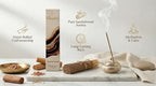 Sandalwood Incense Sticks – Natural Hand-Rolled Masala Incense (100g) for Meditation, Yoga, Relaxation & Home Aromatherapy
