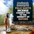Palo Santo Incense Sticks (12 Pack) and Holder from Peru Premium Authentic - Handmade & Hand Rolled - Cleansing Bad Energy (Incense Sticks)